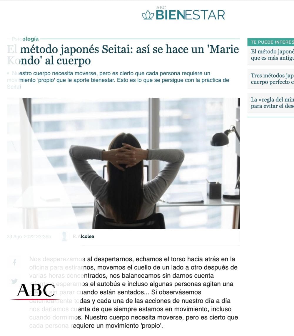 Reportaje Seitai en el diario ABC Laura López Coto